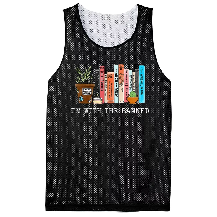 Im With The Banned Books I Read Banned Books Lovers Mesh Reversible Basketball Jersey Tank