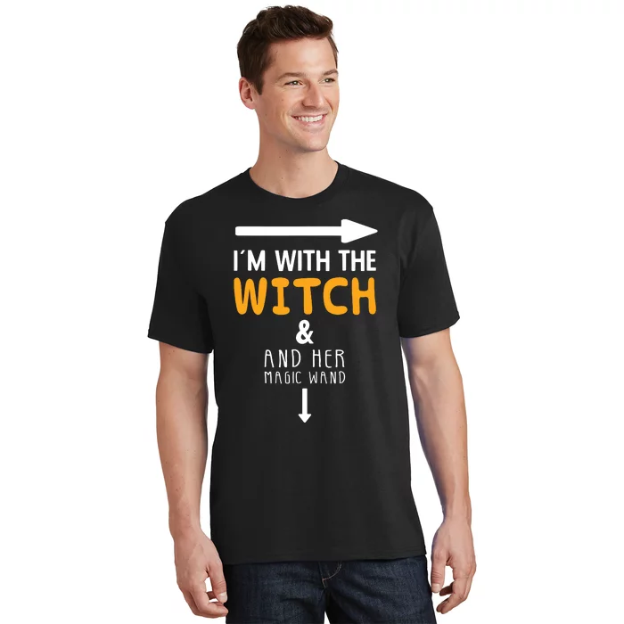 Im With The Witch Couples Costume For Halloween T-Shirt