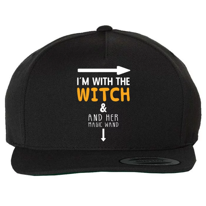 Im With The Witch Couples Costume For Halloween Wool Snapback Cap