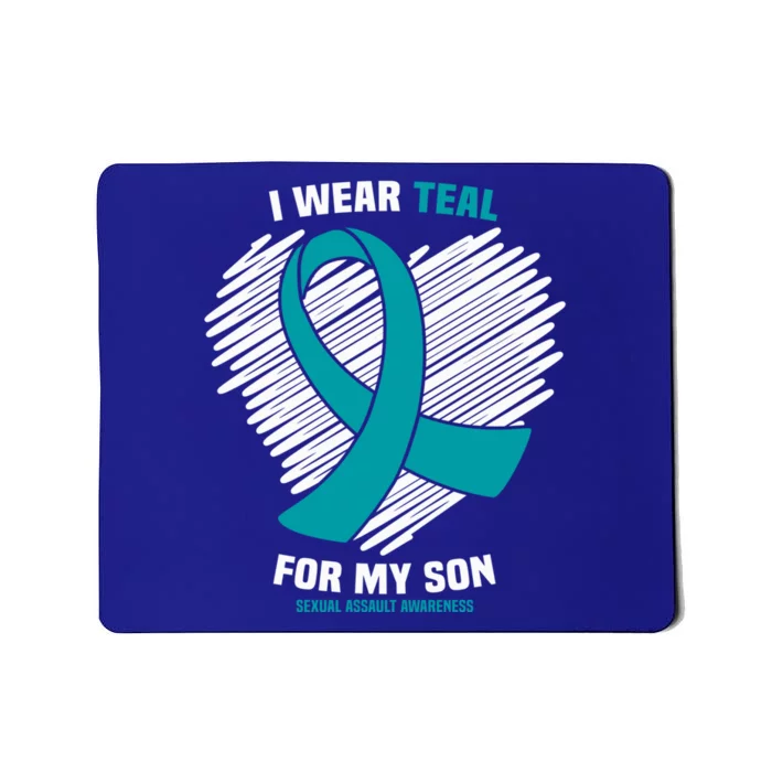 I Wear Teal For My Son Sexual Assault Awareness Gift Mousepad