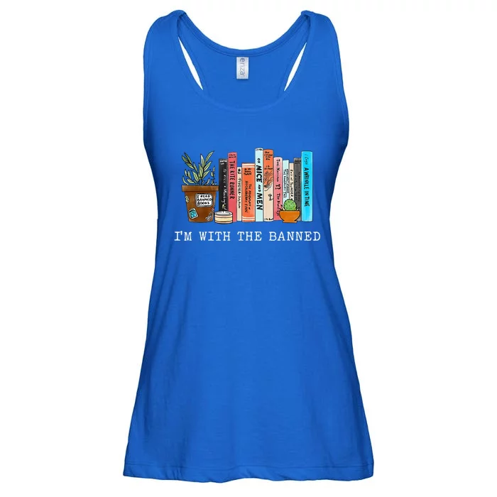 Im With The Banned Books I Read Banned Books Lovers Ladies Essential Flowy Tank