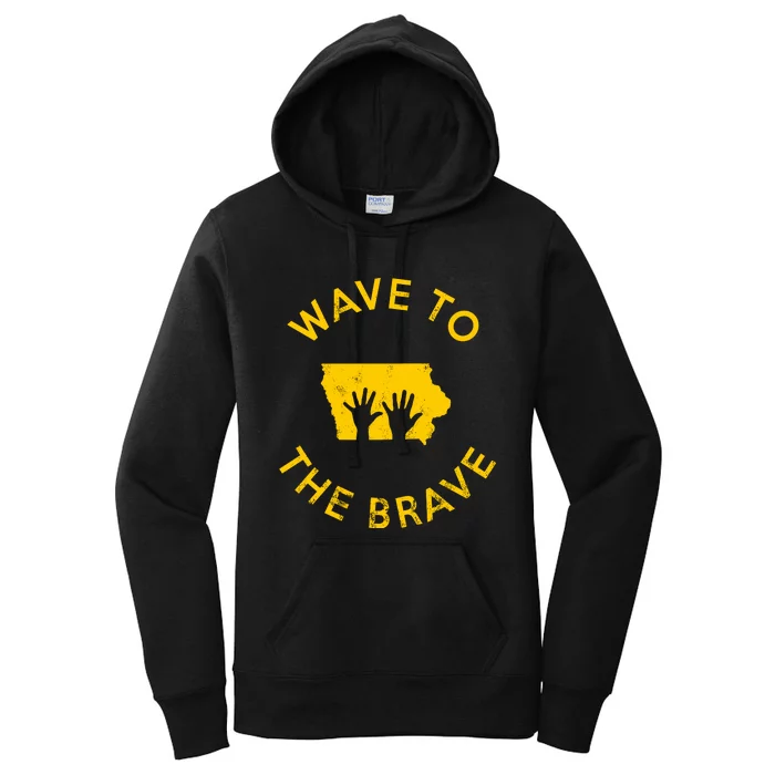 Iowa Wave To The Brave Football Childrens Hospital Women's Pullover Hoodie