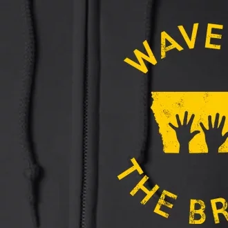 Iowa Wave To The Brave Football Childrens Hospital Full Zip Hoodie