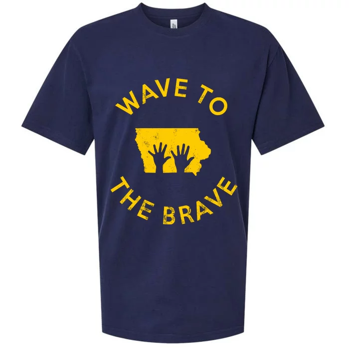 Iowa Wave To The Brave Football Childrens Hospital Sueded Cloud Jersey T-Shirt