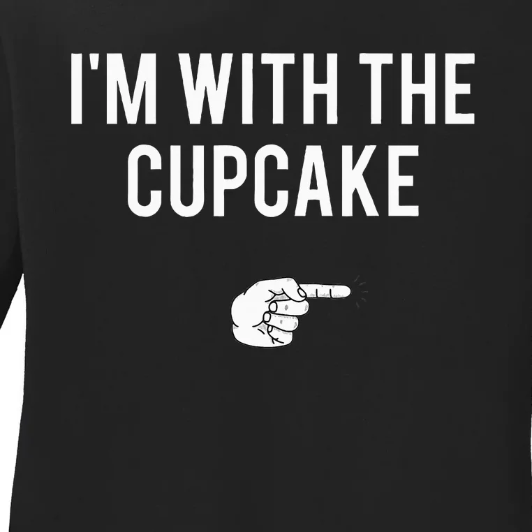 Im With The Cupcake Halloween Costume Ladies Long Sleeve Shirt