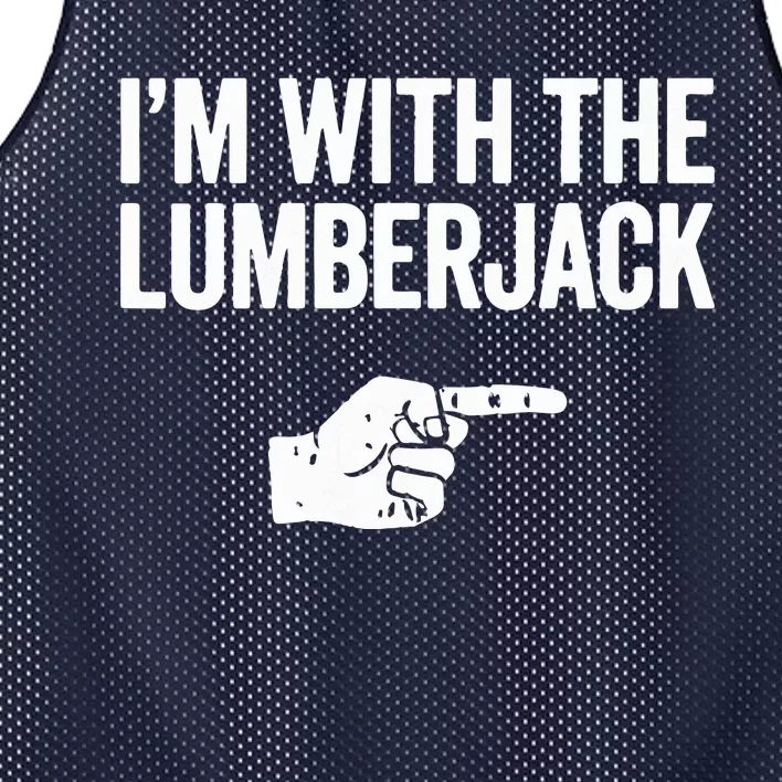 I'm With The Lumberjack Matching VNeck Mesh Reversible Basketball Jersey Tank