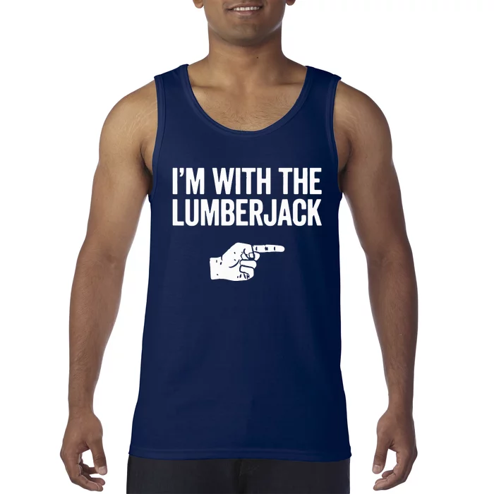 I'm With The Lumberjack Matching VNeck Tank Top