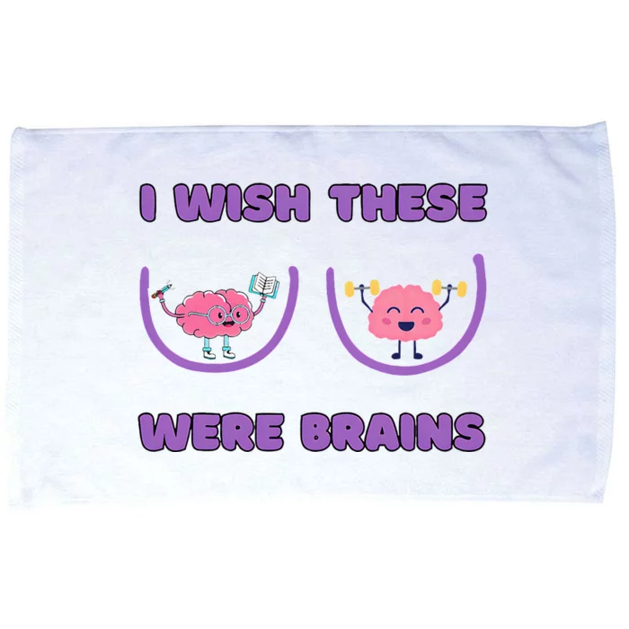 I Wish These Were Brains Microfiber Hand Towel