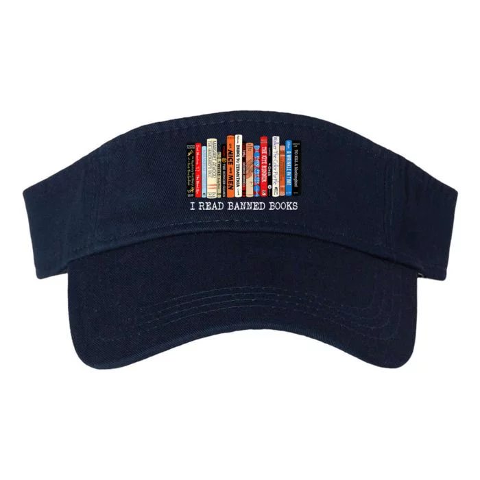 I'm With The Banned Funny Bookworm Shirt Banned Book Valucap Bio-Washed Visor