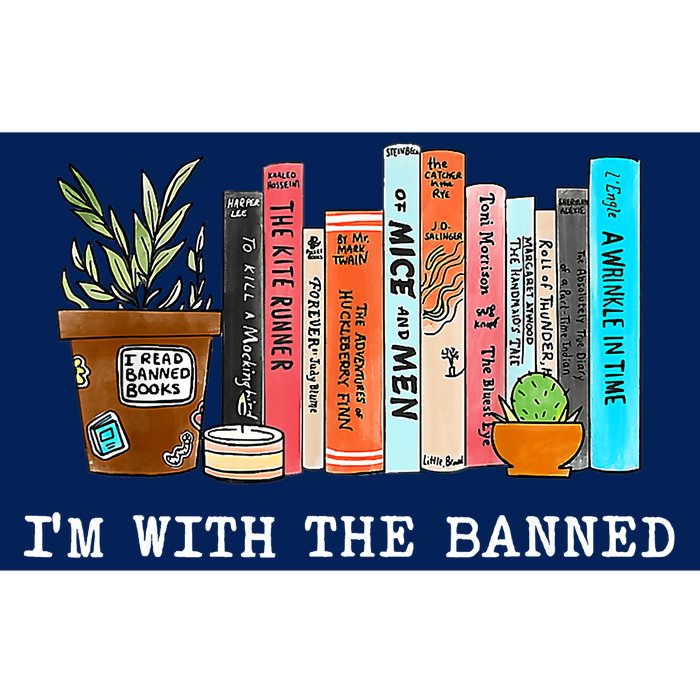 I'm With The Banned Books I Read Banned Books Lovers Bumper Sticker