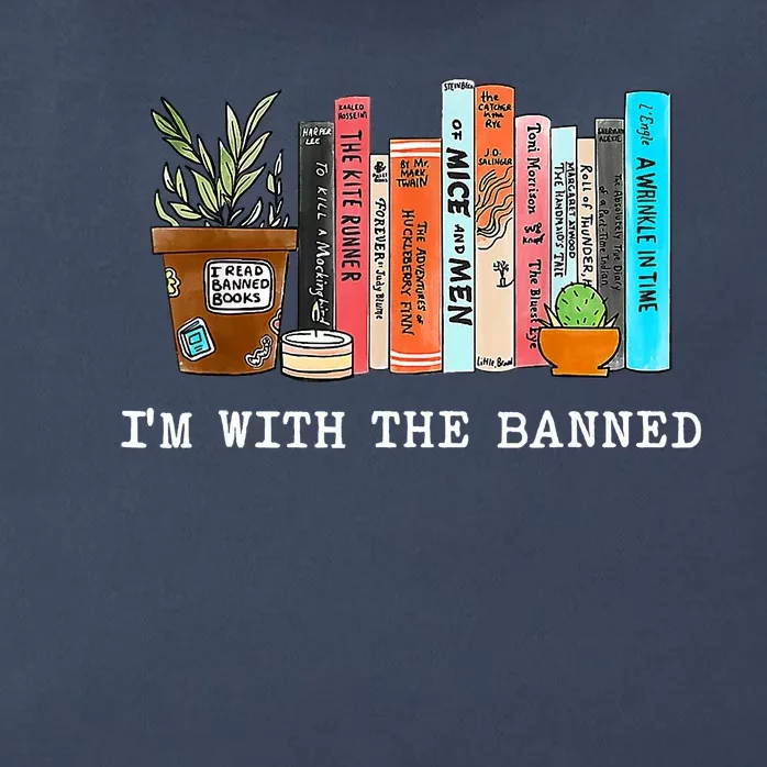 I'm With The Banned Books I Read Banned Books Lovers Zip Tote Bag