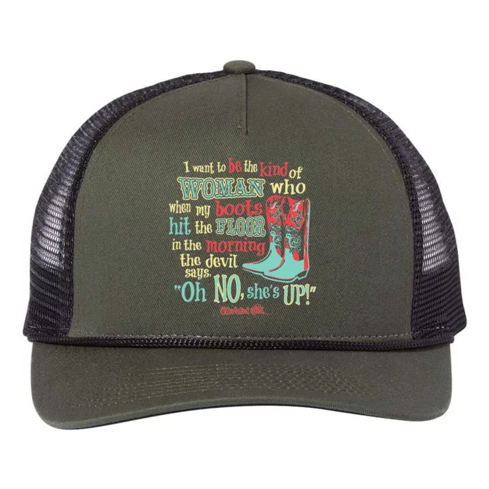 I Want To Be The Kind Of Woman Who When My Boot Christian Retro Rope Trucker Hat Cap