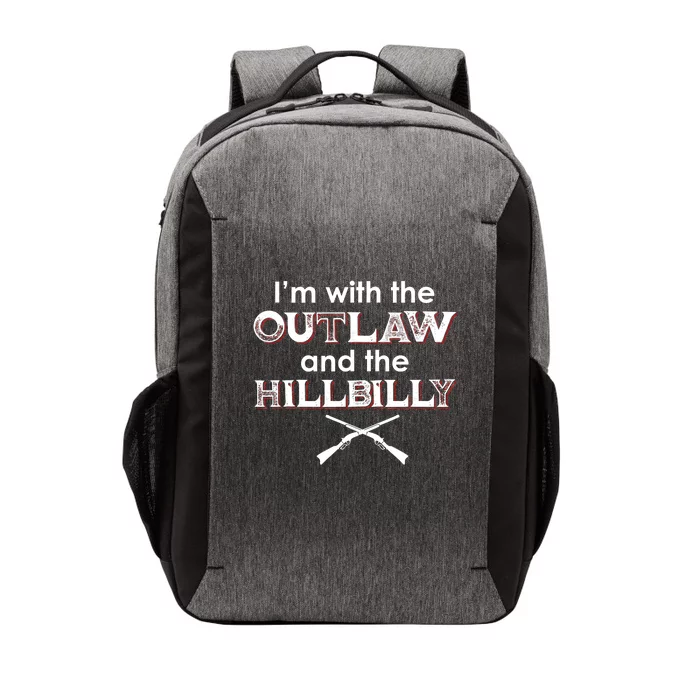 IM With The Outlaw And The Hillbilly 2024 Saying Quote Vector Backpack