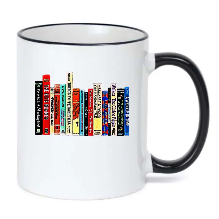 I'm With The Banned Funny Bookworm Shirt Banned Book Black Color Changing Mug