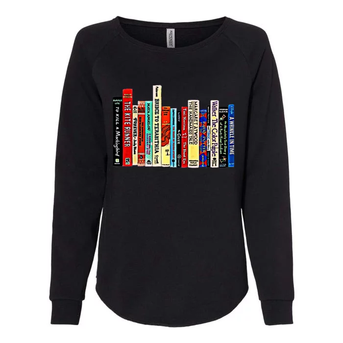 I'm With The Banned Funny Bookworm Shirt Banned Book Womens California Wash Sweatshirt