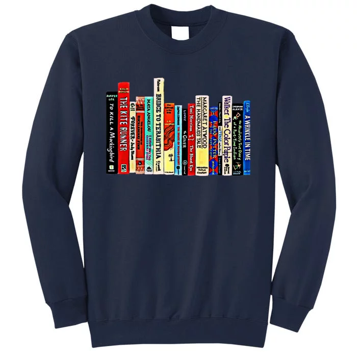 I'm With The Banned Funny Bookworm Shirt Banned Book Tall Sweatshirt