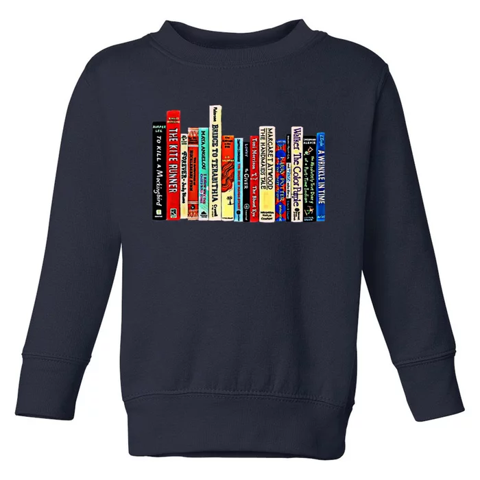 I'm With The Banned Funny Bookworm Shirt Banned Book Toddler Sweatshirt