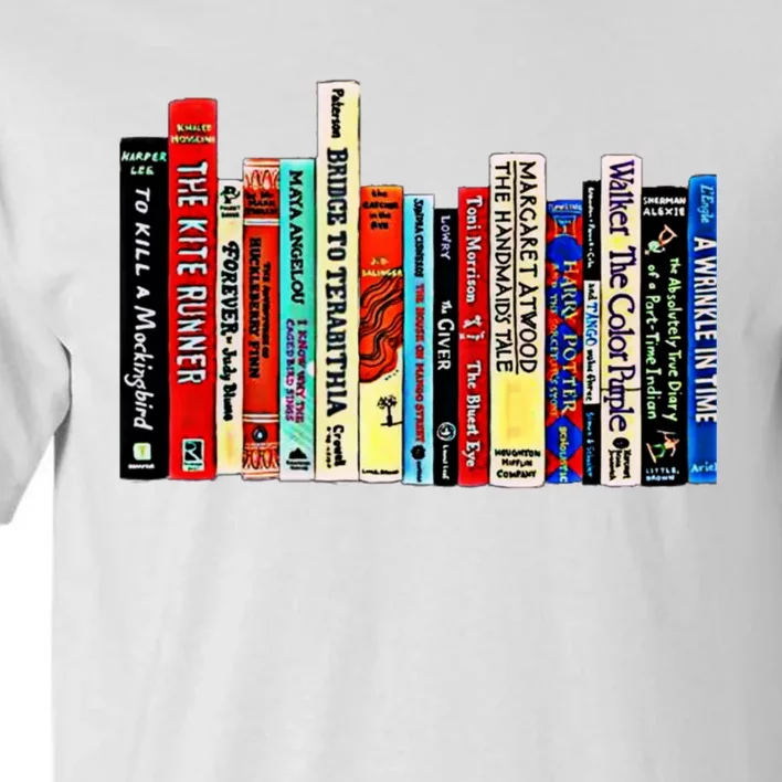 I'm With The Banned Funny Bookworm Shirt Banned Book Tall T-Shirt