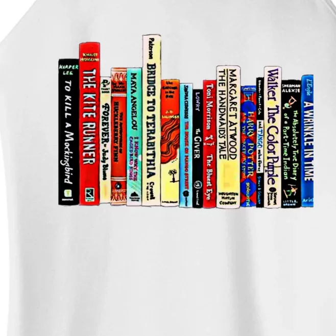 I'm With The Banned Funny Bookworm Shirt Banned Book Women’s Perfect Tri Rocker Tank