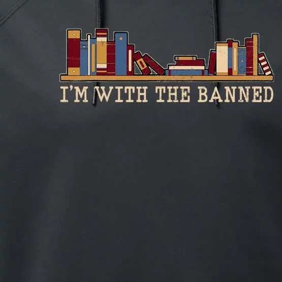 Im With The Banned Books Performance Fleece Hoodie