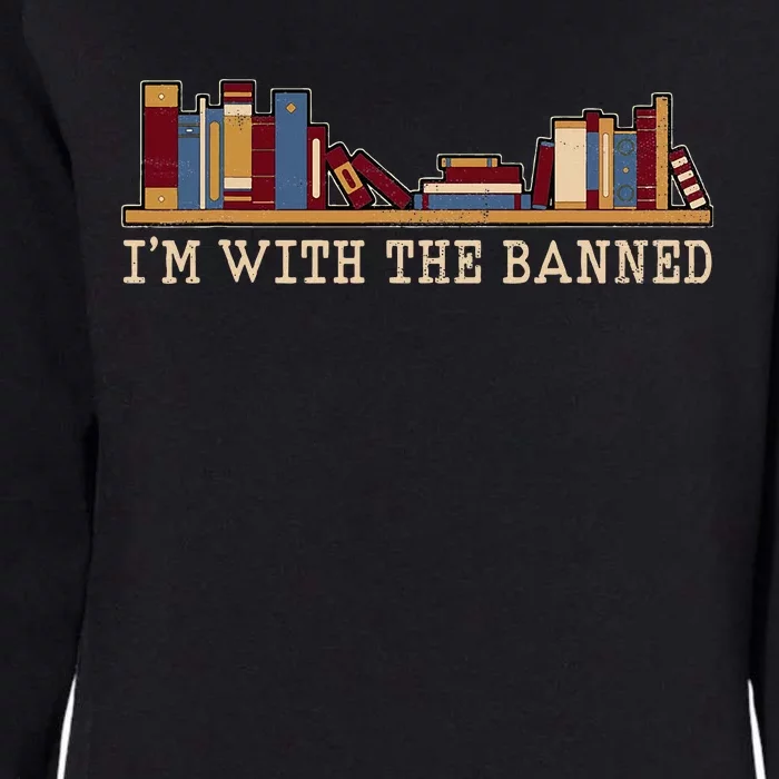 Im With The Banned Books Womens California Wash Sweatshirt