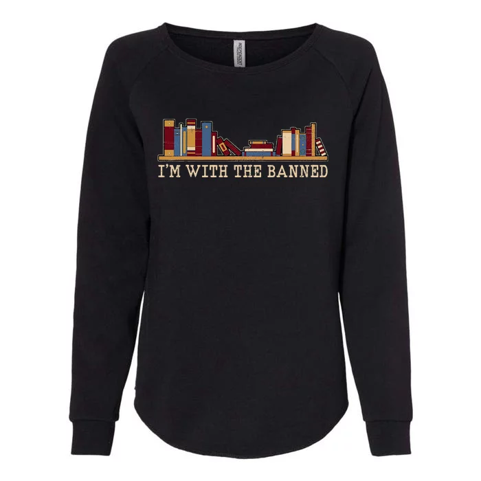 Im With The Banned Books Womens California Wash Sweatshirt