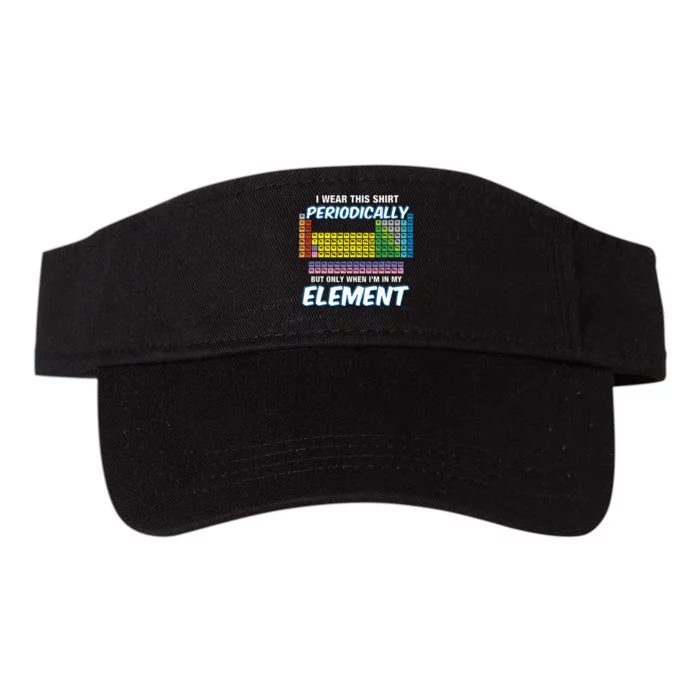 I Wear This Periodically Periodic Table Valucap Bio-Washed Visor