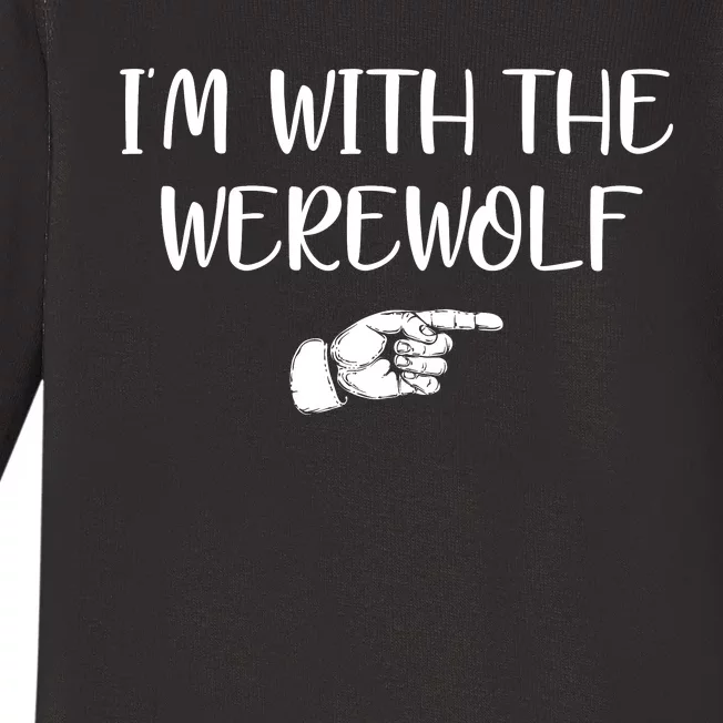 Im With The Werewolf Baby Long Sleeve Bodysuit