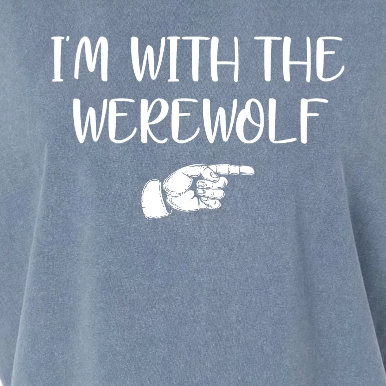 Im With The Werewolf Garment-Dyed Women's Muscle Tee