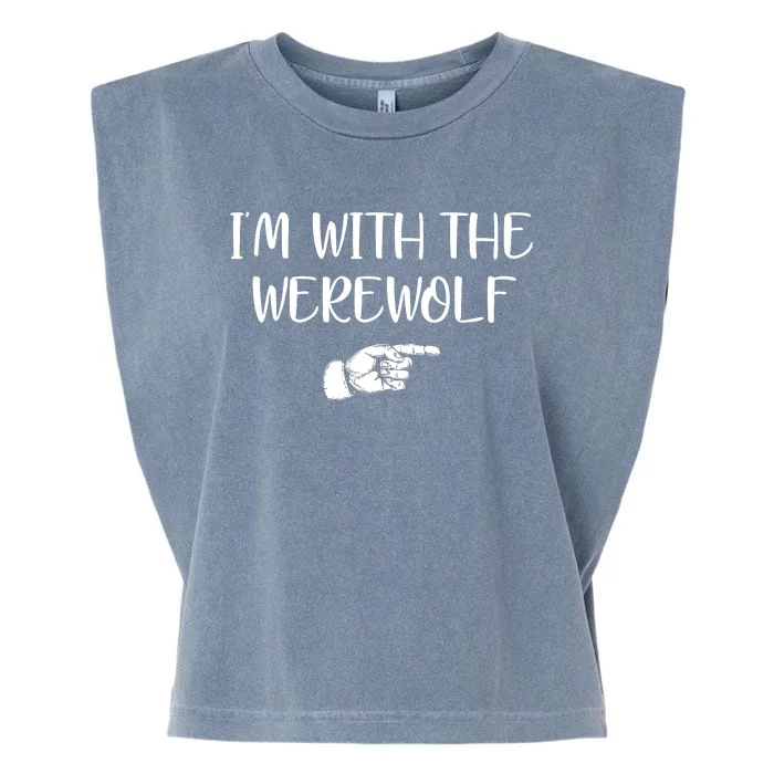 Im With The Werewolf Garment-Dyed Women's Muscle Tee