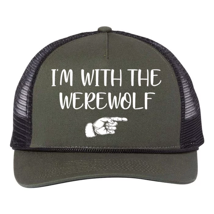 Im With The Werewolf Retro Rope Trucker Hat Cap