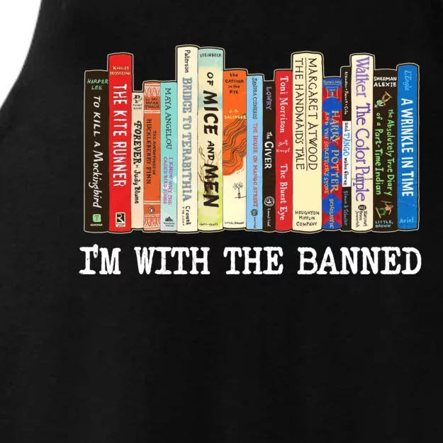 Im With The Banned Banned Books Reading Books Ladies Tri-Blend Wicking Tank