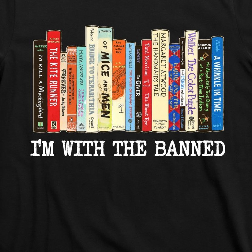 I'm With The Banned Banned Books Reading Books T-Shirt