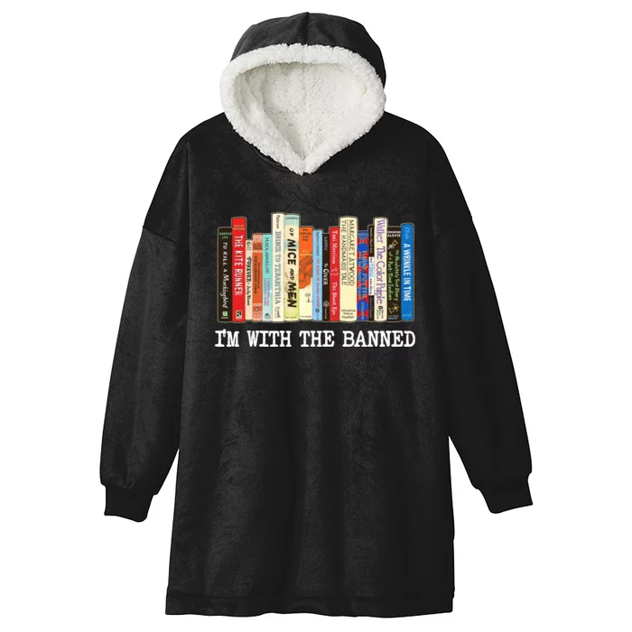 Im With The Banned Banned Books Reading Books Hooded Wearable Blanket