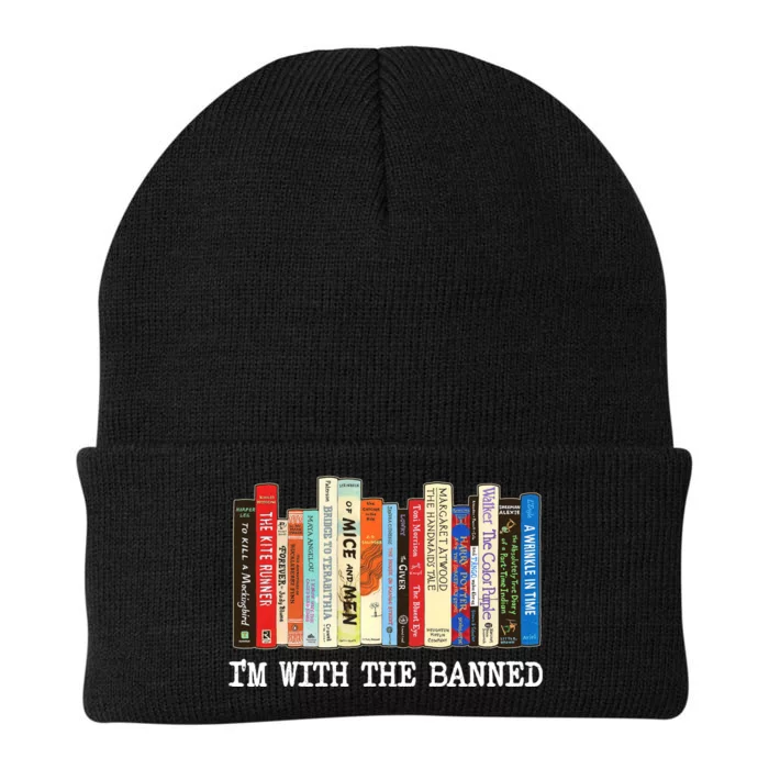 Im With The Banned Banned Books Reading Books Knit Cap Winter Beanie