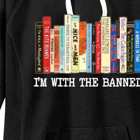 Im With The Banned Banned Books Reading Books Women's Fleece Hoodie