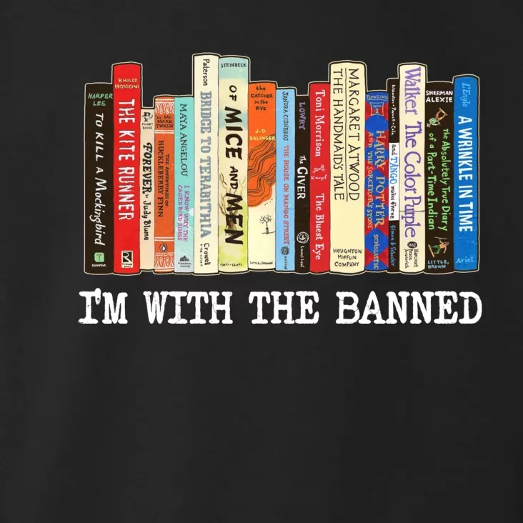 Im With The Banned Banned Books Reading Books Toddler Hoodie