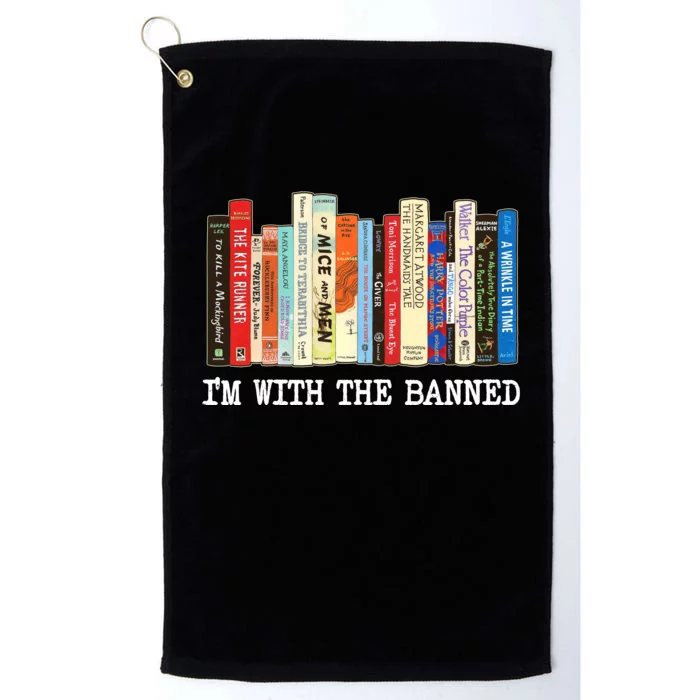 Im With The Banned Banned Books Reading Books Platinum Collection Golf Towel