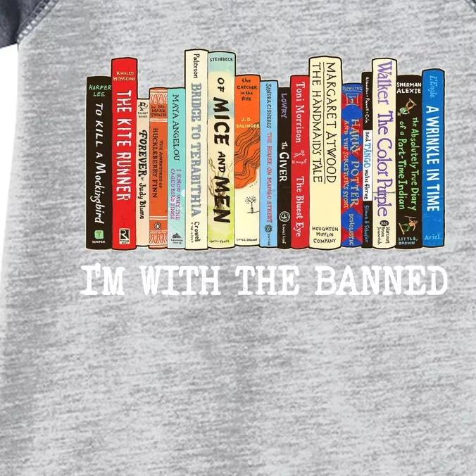 Im With The Banned Banned Books Reading Books Infant Baby Jersey Bodysuit