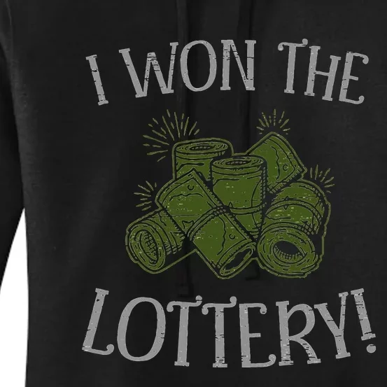 I Won The Lottery Game Winner Luck Lottery Scratcher Women's Pullover Hoodie