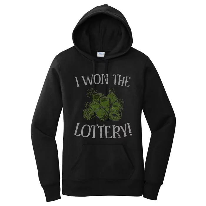 I Won The Lottery Game Winner Luck Lottery Scratcher Women's Pullover Hoodie