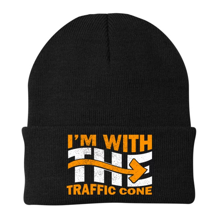 IM With The Traffic Cone Costume Funny Halloween Couple Knit Cap Winter Beanie