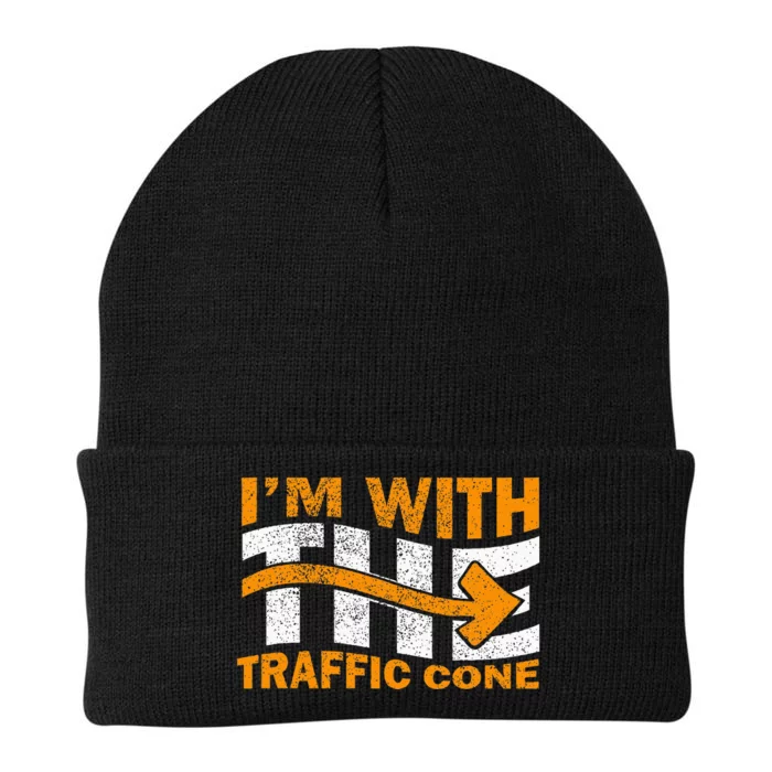 IM With The Traffic Cone Costume Funny Halloween Couple Knit Cap Winter Beanie