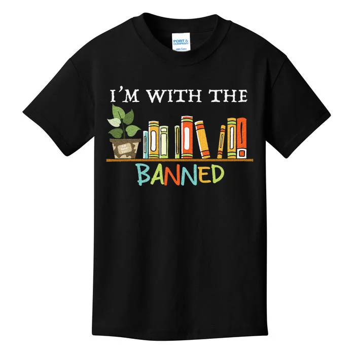 I'm with The Banned Books I Read Banned Books Lovers Kids T-Shirt