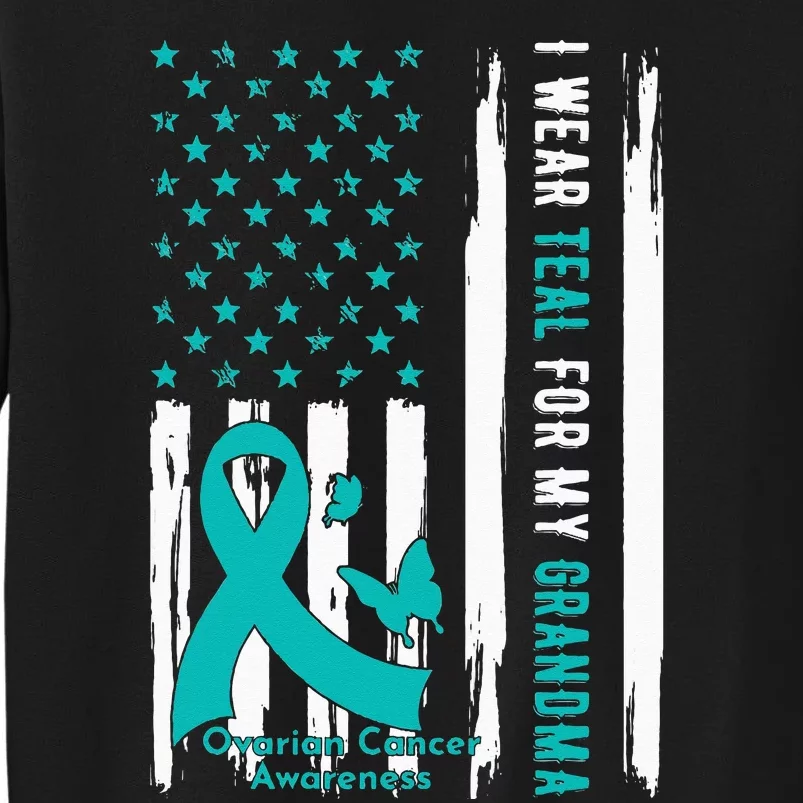 I Wear Teal For My Grandma Ovarian Cancer Awareness Sweatshirt