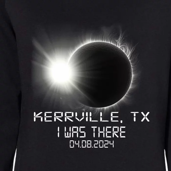 I Was There Total Solar Eclipse Kerrville Texas Womens California Wash Sweatshirt