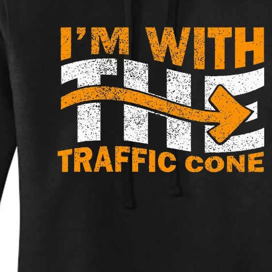 IM With The Traffic Cone Costume Women's Pullover Hoodie