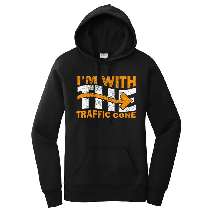 IM With The Traffic Cone Costume Women's Pullover Hoodie