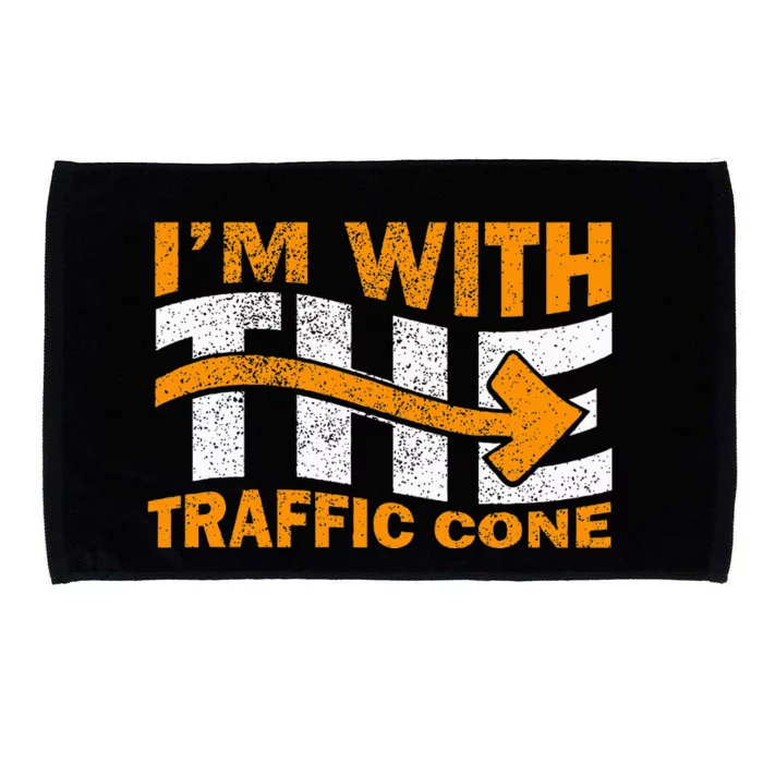 IM With The Traffic Cone Costume Microfiber Hand Towel