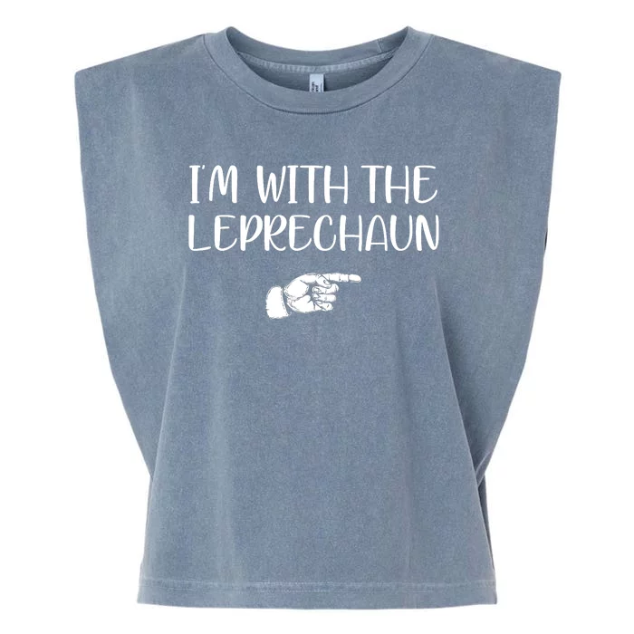 Im With The Leprechaun Garment-Dyed Women's Muscle Tee